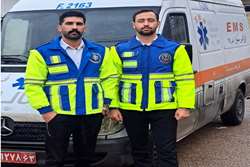 احیای قلبی جوان ۲۵ ساله پس از واژگونی خودرو در شیراز